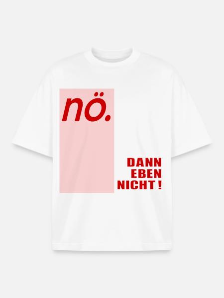 Ablehung Schnippisch Nein - Boxy Heavyweight Unisex Organic T-Shirt von Stanley/Stella - Weiß