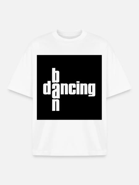 Interdiction des dacing - T-shirt unisexe boxy épais biologique Stanley/Stella - blanc