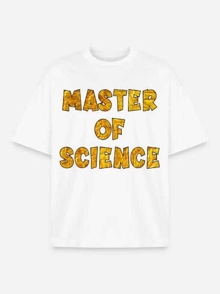 Graduation Master of Science - Boxy Heavyweight Unisex Organic T-Shirt by Stanley/Stella - white
