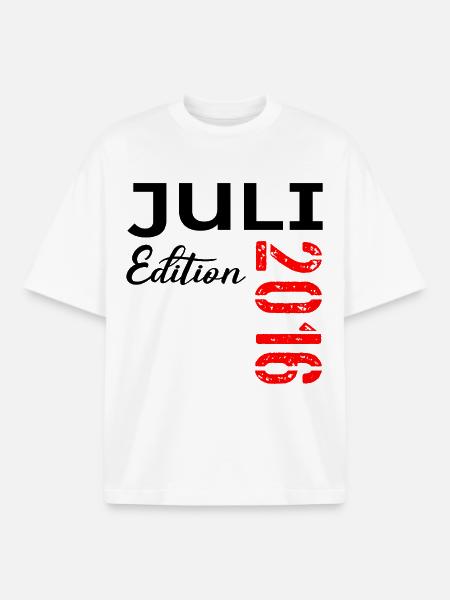 July 2026 - 10th Birthday - Boxy Heavyweight Unisex Organic T-Shirt by Stanley/Stella - white