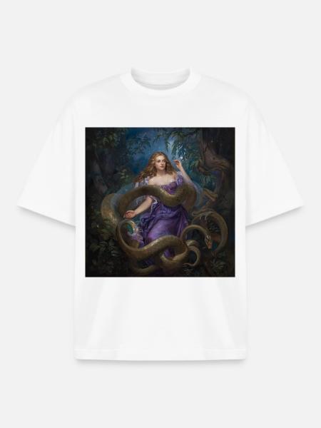 Goddess Persephone - Boxy Heavyweight Unisex Organic T-Shirt by Stanley/Stella - white