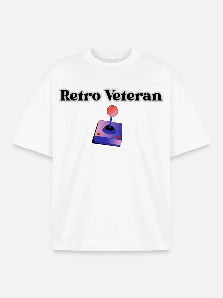 Retro_Veteran-1- - Boxy Heavyweight Unisex Organic T-Shirt von Stanley/Stella - Weiß