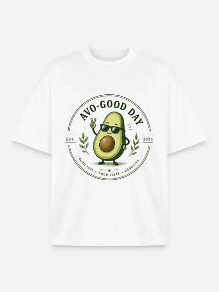 Avocado  - Boxy Heavyweight Unisex Organic T-Shirt von Stanley/Stella - Weiß