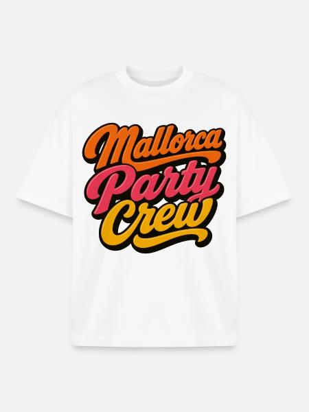 Mallorca Party Crew - Boxy Heavyweight Unisex Organic T-Shirt by Stanley/Stella - white