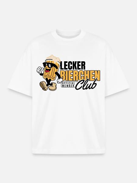 Lecker_Bierchen_Club - Boxy Heavyweight Unisex Organic T-Shirt von Stanley/Stella - Weiß