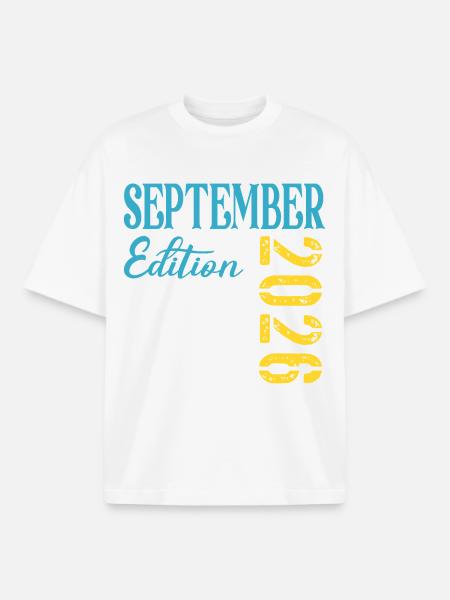 Baby birth September 2026 - Boxy Heavyweight Unisex Organic T-Shirt by Stanley/Stella - white