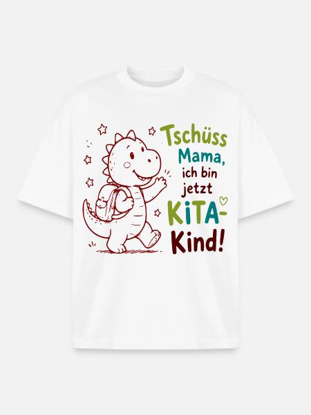 Kita Abschied Drachenfreund - Boxy Heavyweight Unisex Organic T-Shirt von Stanley/Stella - Weiß