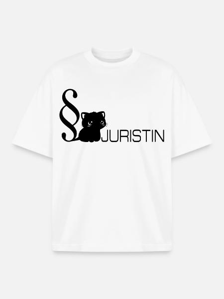 Law Cat Lawyer - Boxy Heavyweight Unisex Organic T-Shirt by Stanley/Stella - white