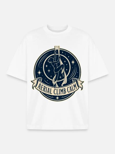 AERIAL CLIMB CALM - Boxy Heavyweight Unisex Organic T-Shirt von Stanley/Stella - Weiß