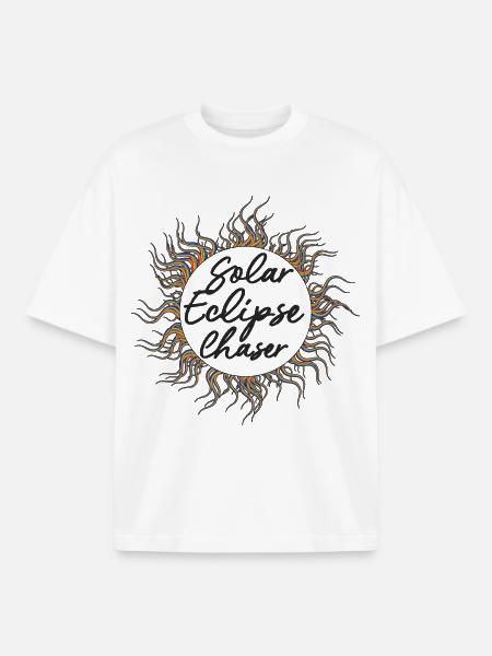 Solar eclipse chaser - Boxy Heavyweight Unisex Organic T-Shirt von Stanley/Stella - Weiß