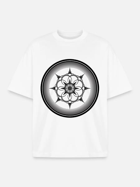 Circle of Aether - Boxy Heavyweight Unisex Organic T-Shirt von Stanley/Stella - Weiß