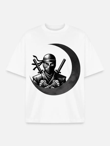 Shinobi Ninja – Geek Gift - Boxy Heavyweight Unisex Organic T-Shirt by Stanley/Stella - white