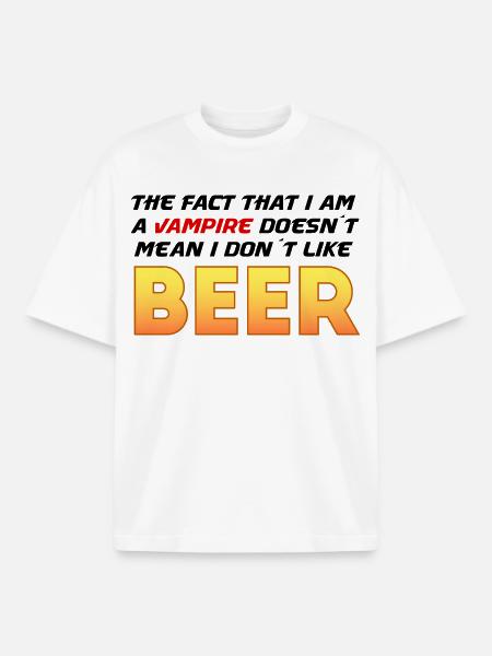 Vampirbären-Gradienten-Tee - Boxy Heavyweight Unisex Organic T-Shirt von Stanley/Stella - Weiß