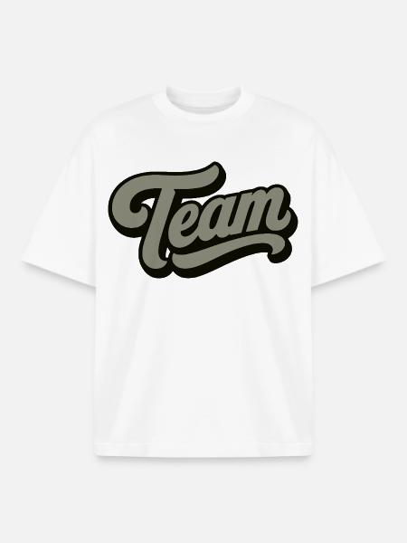 Team - Boxy Heavyweight Unisex Organic T-Shirt von Stanley/Stella - Weiß