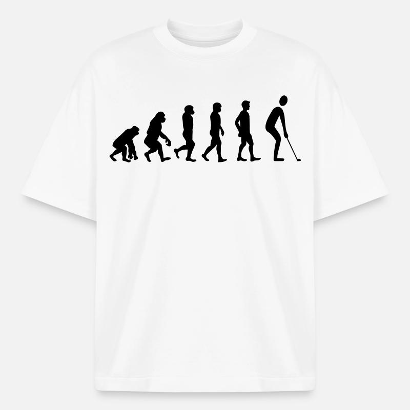Evolution Golf - Boxy Heavyweight Unisex Organic T-Shirt von Stanley/Stella - Weiß