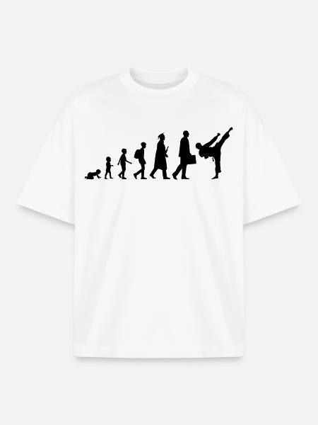 Development of a Karateka - Boxy Heavyweight Unisex Organic T-Shirt by Stanley/Stella - white