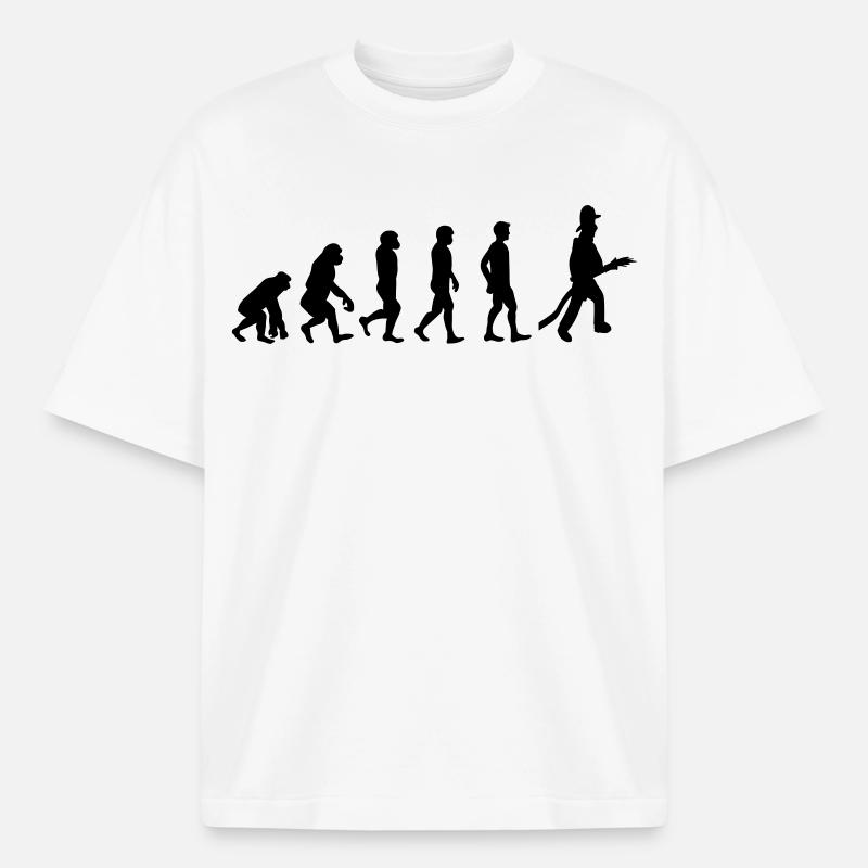 Fire evolution - Boxy Heavyweight Unisex Organic T-Shirt by Stanley/Stella - white