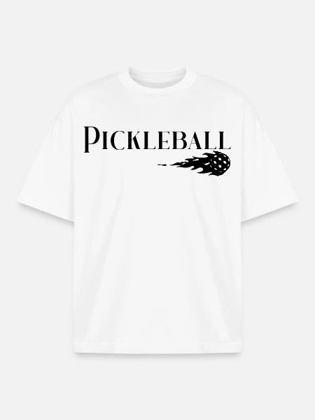 Pickleball - Boxy Heavyweight Unisex Organic T-Shirt von Stanley/Stella - Weiß
