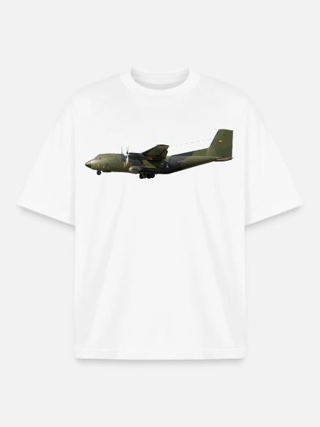 C-160 Transall - Boxy Heavyweight Unisex Organic T-Shirt by Stanley/Stella - white