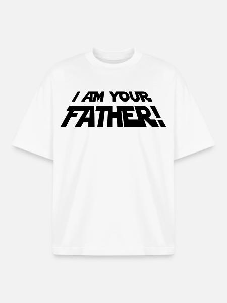 i am your father - Boxy Heavyweight Unisex Organic T-Shirt by Stanley/Stella - white