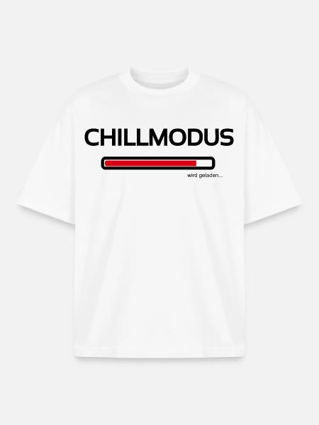 Chill mode - today we only rest - Boxy Heavyweight Unisex Organic T-Shirt by Stanley/Stella - white