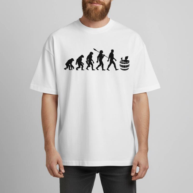 Evolution - Eisbader - Winterbaden - Eisbaden Heavyweight Boxy Unisex T-Shirt by Stanley/Stella