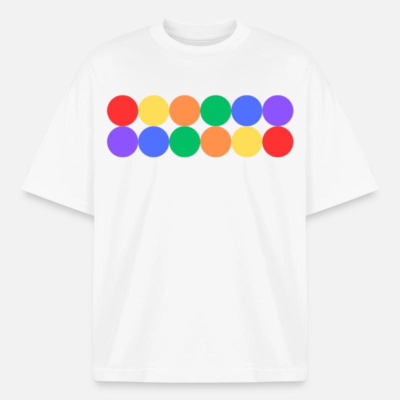 Rainbow Pride - Boxy Heavyweight Unisex Organic T-Shirt von Stanley/Stella - Weiß