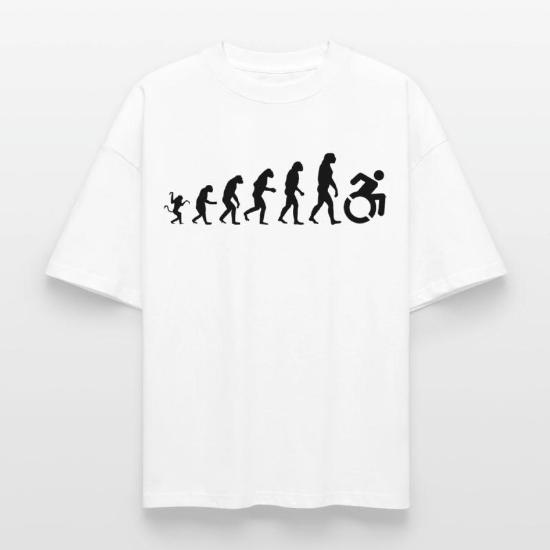 Evolution des Rollstuhls * Boxy Heavyweight Unisex Organic T-Shirt von Stanley/Stella