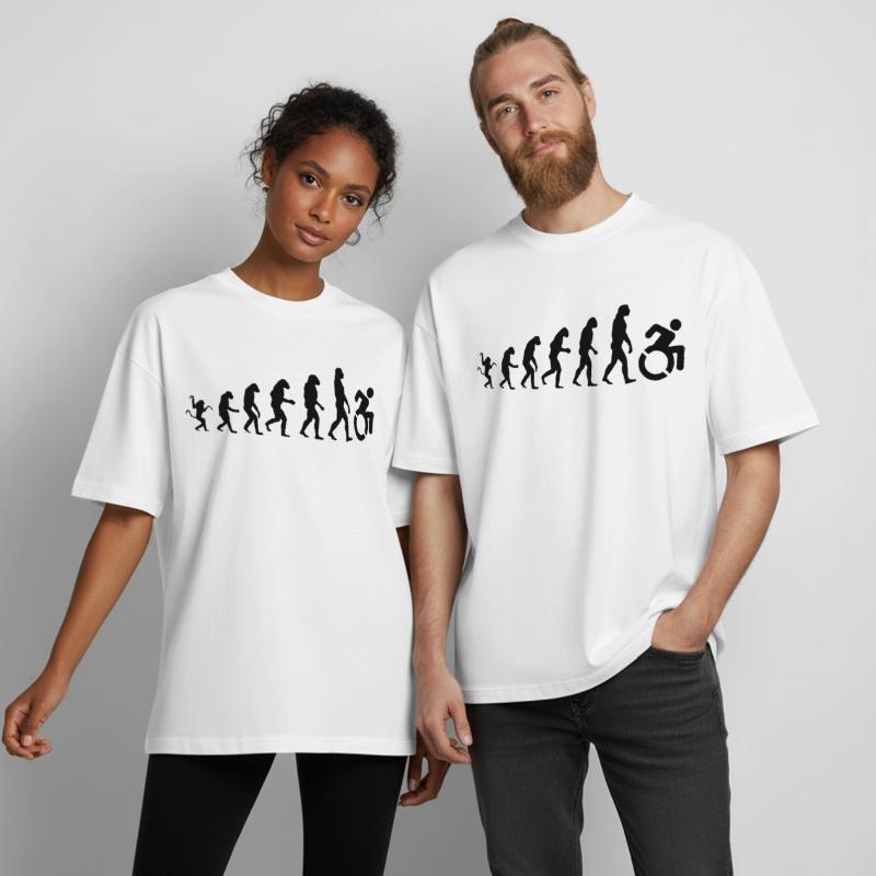 Evolution des Rollstuhls * Boxy Heavyweight Unisex Organic T-Shirt von Stanley/Stella