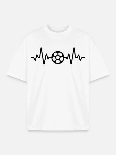 Soccer - Boxy Heavyweight Unisex Organic T-Shirt by Stanley/Stella - white