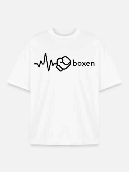Boxe - T-shirt unisexe boxy épais biologique Stanley/Stella - blanc