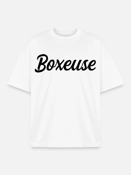 Boxeuse - T-shirt unisexe boxy épais biologique Stanley/Stella - blanc