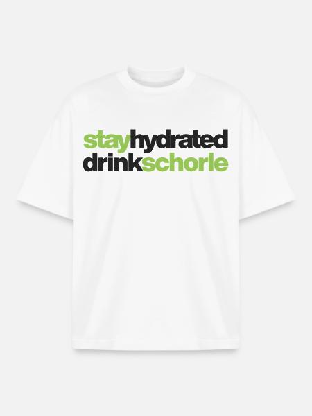 Stay hydrated - drink spritzer - Boxy Heavyweight Unisex Organic T-Shirt by Stanley/Stella - white
