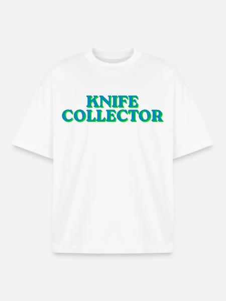 Blade Collector Neon Look - Boxy Heavyweight Unisex Organic T-Shirt by Stanley/Stella - white