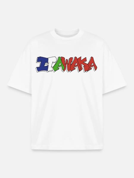 Itawaka - Molukker 4 farver - Stanley/Stella unisex boxy heavyweight T-shirt økologisk - hvid