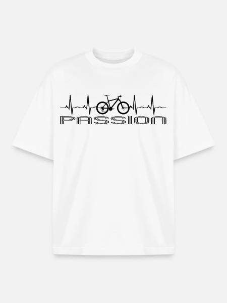 Bike - Boxy Heavyweight Unisex Organic T-Shirt by Stanley/Stella - white