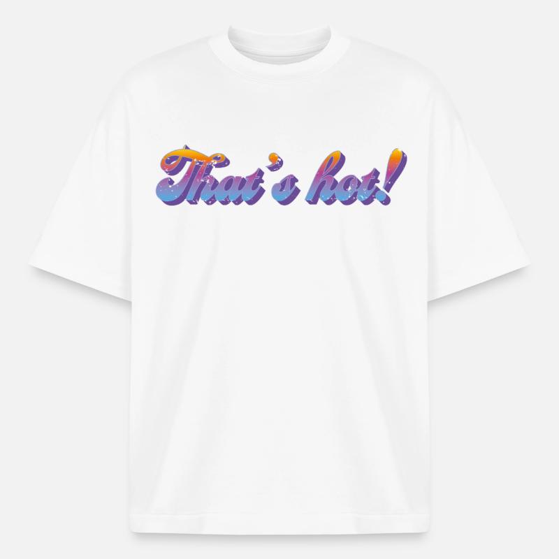 That’s hot! – Retro Gradient Style - Heavyweight Unisex Boxy T-Shirt von stanley/stella	 - Weiß