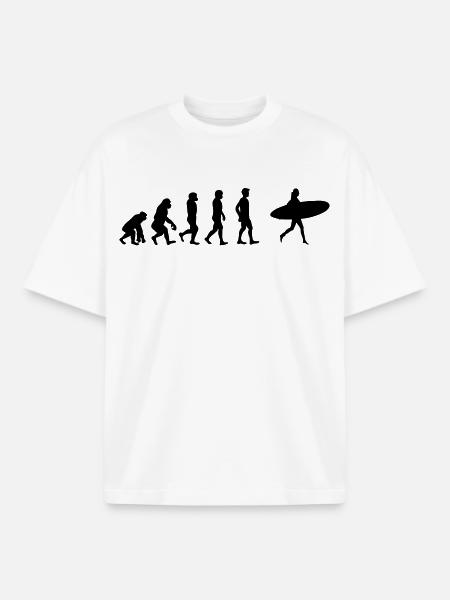 Surfergirl - Boxy Heavyweight Unisex Organic T-Shirt von Stanley/Stella - Weiß