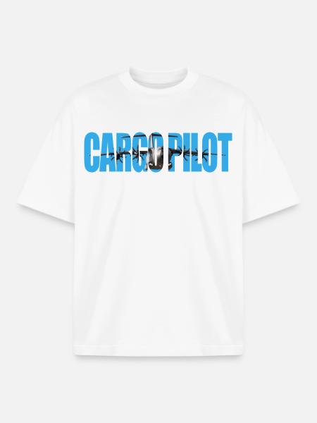 Cargo pilot A-400 - Boxy Heavyweight Unisex Organic T-Shirt von Stanley/Stella - Weiß