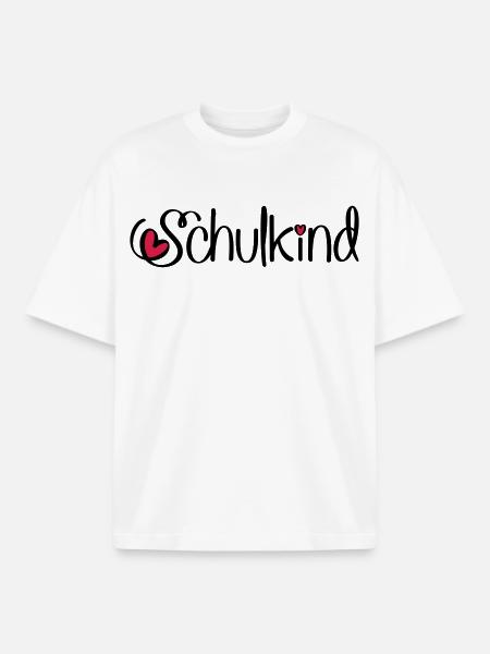 Schulkind - Boxy Heavyweight Unisex Organic T-Shirt von Stanley/Stella - Weiß