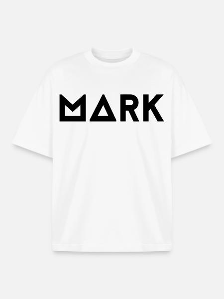 First name Mark - Boxy Heavyweight Unisex Organic T-Shirt by Stanley/Stella - white