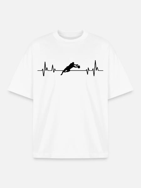 Fußballtorwart - Boxy Heavyweight Unisex Organic T-Shirt von Stanley/Stella - Weiß