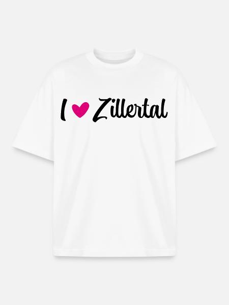 I love Zillertal - Boxy Heavyweight Unisex Organic T-Shirt von Stanley/Stella - Weiß