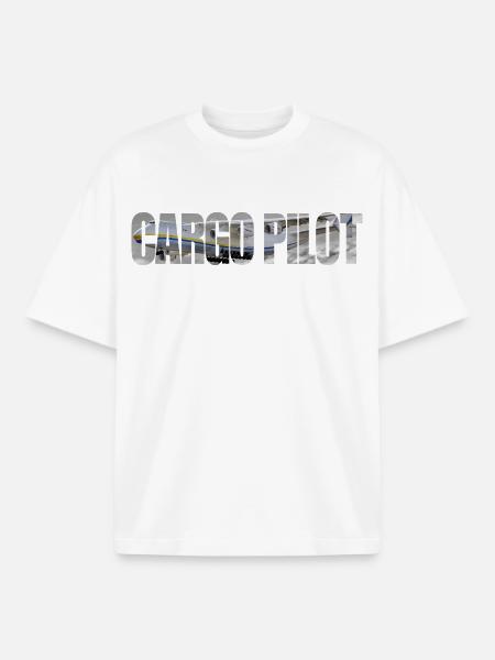 Cargo pilot An-225 - Boxy Heavyweight Unisex Organic T-Shirt by Stanley/Stella - white