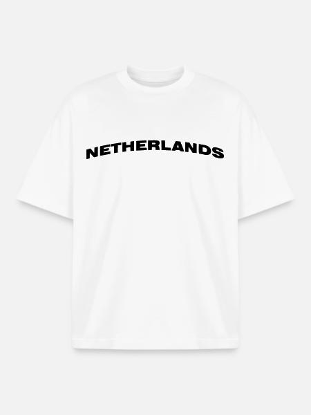 Netherlands - Boxy Heavyweight Unisex Organic T-Shirt by Stanley/Stella - white