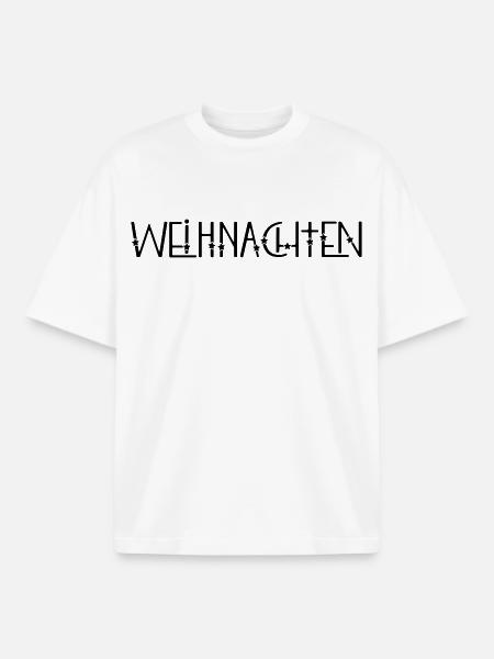 Christmas - Boxy Heavyweight Unisex Organic T-Shirt by Stanley/Stella - white