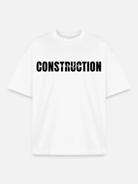 Women in Construction/Engineering Graduation Gift - Boxy Heavyweight Unisex Organic T-Shirt by Stanley/Stella - white