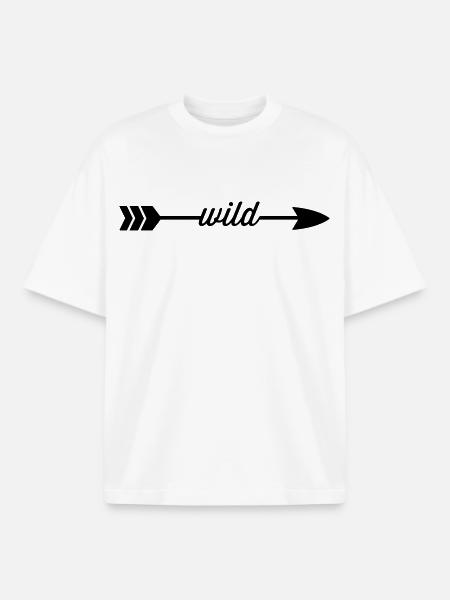 Sauvage - T-shirt unisexe boxy épais biologique Stanley/Stella - blanc
