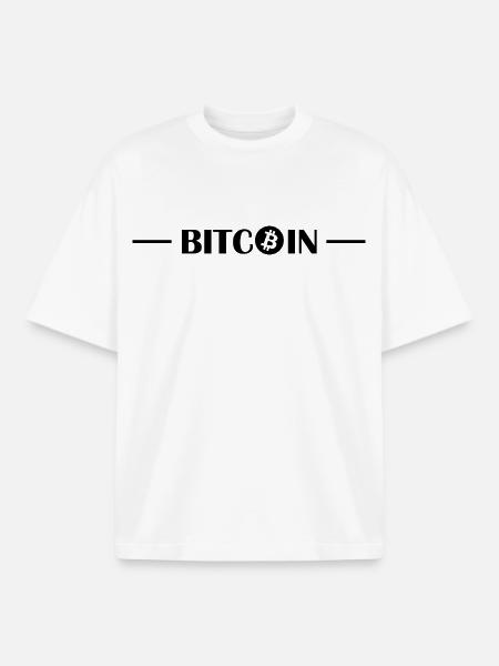 Bicoin und Crypto Design - Boxy Heavyweight Unisex Organic T-Shirt von Stanley/Stella - Weiß