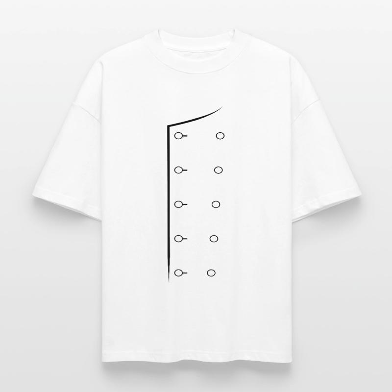 Code de chef Uniforme de Chef Dessin en ligne de Chef Veste de chef T-shirt unisexe boxy épais biologique Stanley/Stella